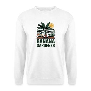 Banana Gardener Tropical Garden - Unisex Sweatshirt - white - Front