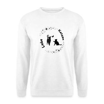 Moon Magic Cat Love - Unisex Sweatshirt - white - Front