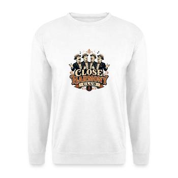 Quatuor Barbershop A Capella Close Harmony Club - Sweat-shirt Unisexe - blanc - Devant