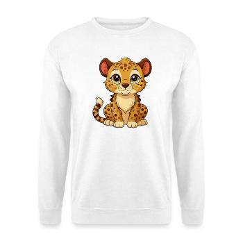 Cute Baby Cheetah - Unisex Sweatshirt - white - Front
