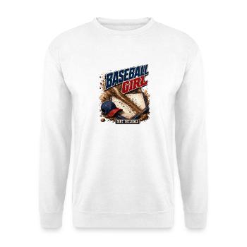 Zurück in die Schule: Baseball-Mädchen, Dreck eingeschlossen, Kind - Unisex Pullover - Weiß - Vorne