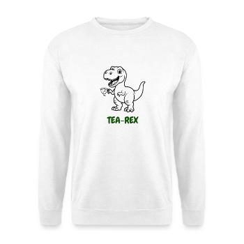 Tea-Rex Tee-Genießer - Unisex Pullover - Weiß - Vorne
