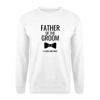 Father Groom Bowtie - Unisex Sweatshirt - white - Front
