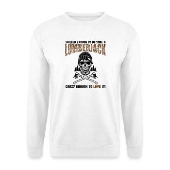 Lumberjack Skull Axes - Unisex Sweatshirt - white - Front