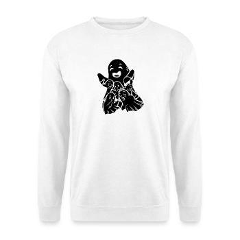 Funny Halloween Ghost Halloween Party Ghost - Unisex Pullover - Weiß - Vorne
