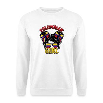 Colombian Girl Colombia Flag Colombia - Unisex Sweatshirt - white - Front