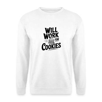 Ça marchera pour les cookies - Sweat-shirt Unisexe - blanc - Devant