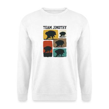 Jimothy Viral Raccoon Funny Team Jimothy - Unisex Sweatshirt - white - Front