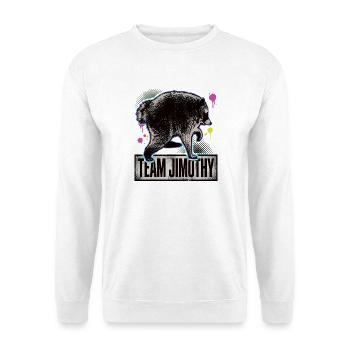 Jimothy Viraler Waschbär Lustiges Team Jimothy - Unisex Pullover - Weiß - Vorne