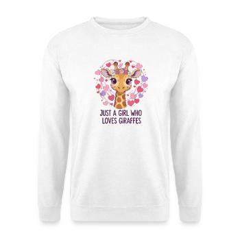 Girafe Fille Amoureuse GIRAFE - Sweat-shirt Unisexe - blanc - Devant