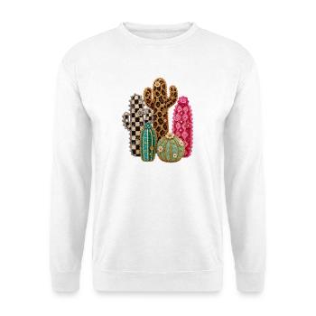 Kakteen-Gartenkakteen - Unisex Pullover - Weiß - Vorne