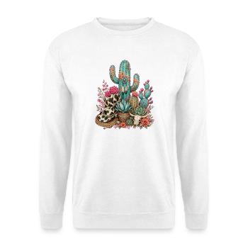 Kakteen-Gartenkakteen - Unisex Pullover - Weiß - Vorne