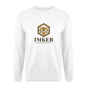 Imker Mein Volk Braucht Mich Imkerei Bienen - Unisex Pullover - Weiß - Vorne
