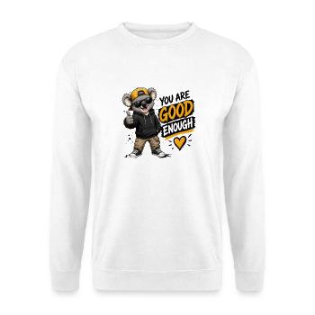 Koala cool – tu es assez bien - Sweat-shirt Unisexe - blanc - Devant