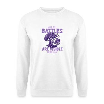 Les luttes invisibles d’Endalz contre la démence - Sweat-shirt Unisexe - blanc - Devant