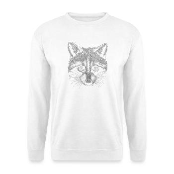 Raccoon Raccoon Nature Raccoon Head - Unisex Sweatshirt - white - Front