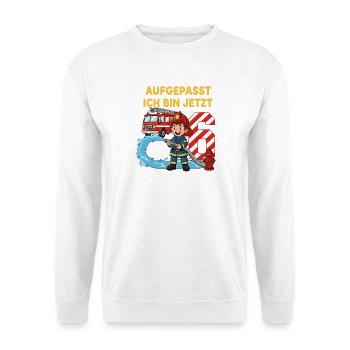 Aufgepasst Ich Bin Jetzt 6 Feuerwehr Geburtstag - Unisex Pullover - Weiß - Vorne