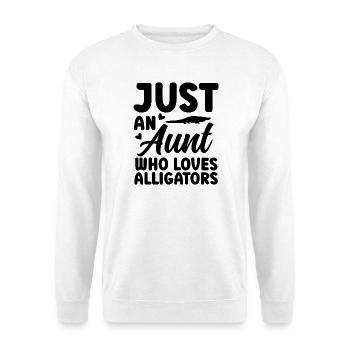 Alligator Tante  - Unisex Pullover - Weiß - Vorne