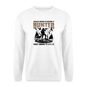 Cadeau du Chasseur Fier - Sweat-shirt Unisexe - blanc - Devant