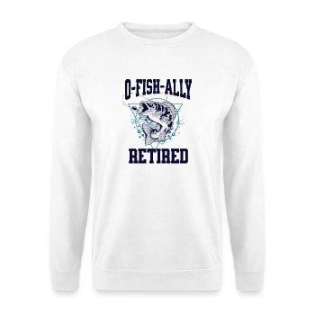 Ofishally Zurückgezogenes Wortspiel - Unisex Pullover - Weiß - Vorne