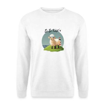 Ei Ei Käpt’n – Lustiges Schaf Design - Unisex Pullover - Weiß - Vorne