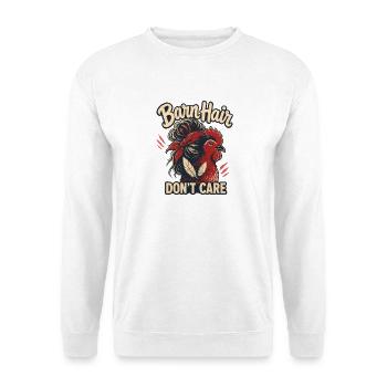 Scheunenhaar-Huhn-Mama, Bauernleben Landleben Hu - Unisex Pullover - Weiß - Vorne
