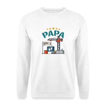 Future Daddy 2027 Loading Baby Construction - Unisex Sweatshirt - white - Front