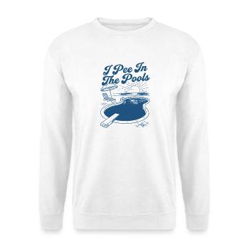 Poolrand-Sonnenuntergangs-Mischief - Unisex Pullover - Weiß - Vorne