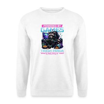 Gamer Gaming Cat Video Game - Unisex Pullover - Weiß - Vorne - Alina (178cm) & Michal (187cm)