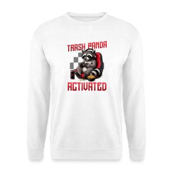 Gamer Gaming Cat Video Game - Unisex Pullover - Weiß - Vorne - Alina (178cm) & Michal (187cm)