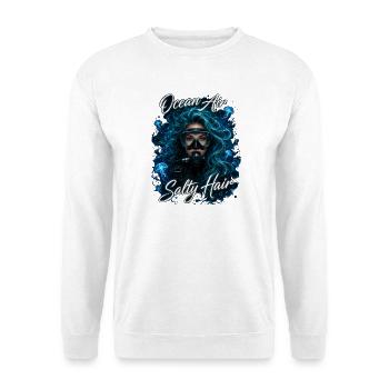 Ocean Air Salty Hair Diving Sea Jellyfish - Unisex Sweatshirt - white - Front