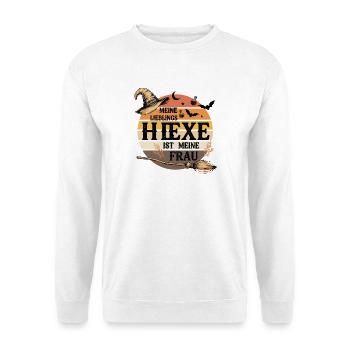  Meine Lieblingshexe Ist Meine Frau Hexe Halloween - Unisex Pullover - Weiß - Vorne