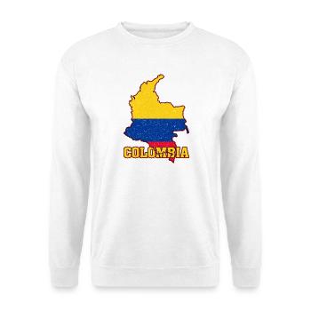Colombian Flag Colombia Land Map - Unisex Sweatshirt - white - Front