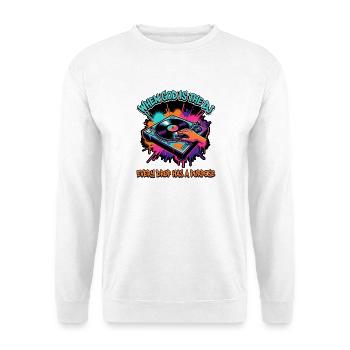 Dieu en tant que DJ – Chaque goutte compte - Sweat-shirt Unisexe - blanc - Devant