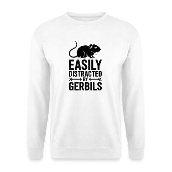 Mongolische Rennratte Sprüche Rennmaus Geschenk - Unisex Pullover - Weiß - Vorne
