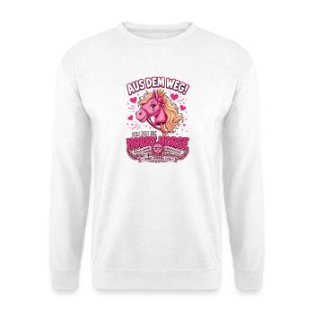 Aus dem Weg Ich bin ein Hobby Horse - Unisex Pullover - Weiß - Vorne