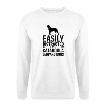 Louisiana Catahoula Leopard Dog Saying Gift - Unisex Sweatshirt - white - Front