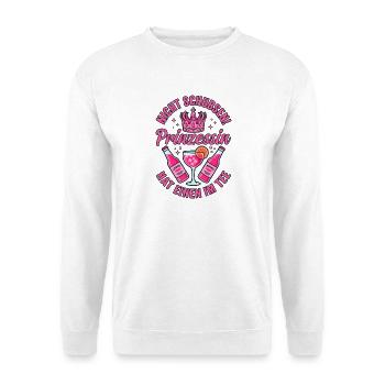 Nicht schubsen Prinzessin hat einen im Tee - Unisex Pullover - Weiß - Vorne