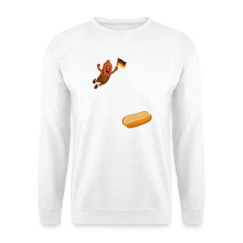 Schnitzel that goes into a bun - Unisex Sweatshirt - white - Front