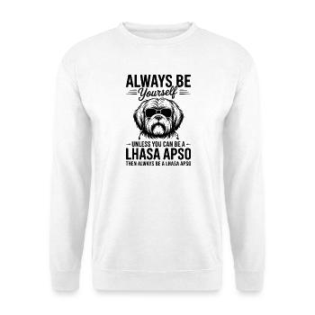 Lhasa Apso Drôle, Cadeau Lhasa Apso - Sweat-shirt Unisexe - blanc - Devant
