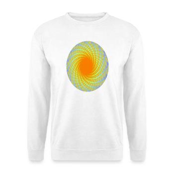 Spirale d’orange dans la lavande - Sweat-shirt Unisexe - blanc - Devant