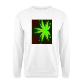 Neon Fractal Star Beam - Unisex Sweatshirt - white - Front