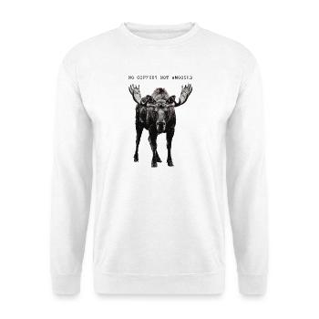 No Coffee Not Amused Moose Wilderness - Unisex Pullover - Weiß - Vorne