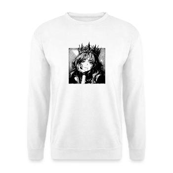 Königin der Schatten Manga Porträt - Unisex Pullover - Weiß - Vorne