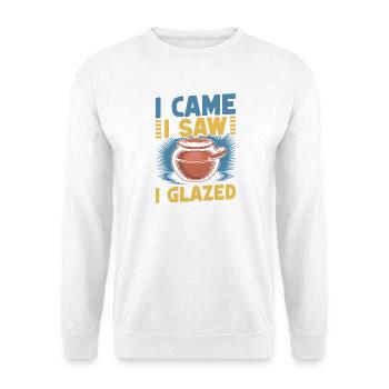Des cadeaux pour les potiers sont venus voir de la poterie émaillée - Sweat-shirt Unisexe - blanc - Devant