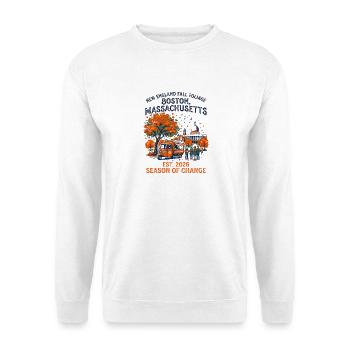 Feuillage chaud de la Nouvelle-Angleterre à Boston, Massachusetts - Sweat-shirt Unisexe - blanc - Devant
