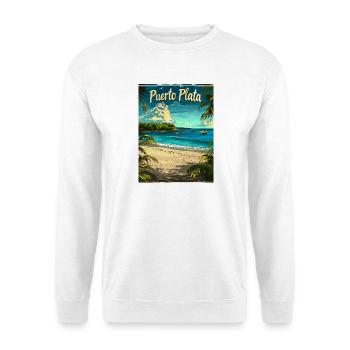 Exotischer Strand Puerto Plata Karibik Landschaft - Unisex Pullover - Weiß - Vorne
