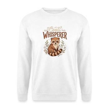 Coati Whisperer Illustration - Unisex Sweatshirt - white - Front