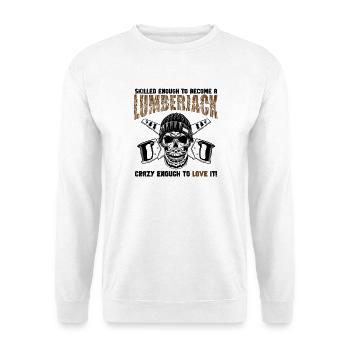 Lumberjack Skull Saws - Unisex Sweatshirt - white - Front