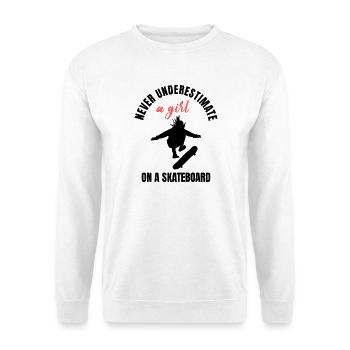 Skater Girl Power - Unisex Sweatshirt - white - Front